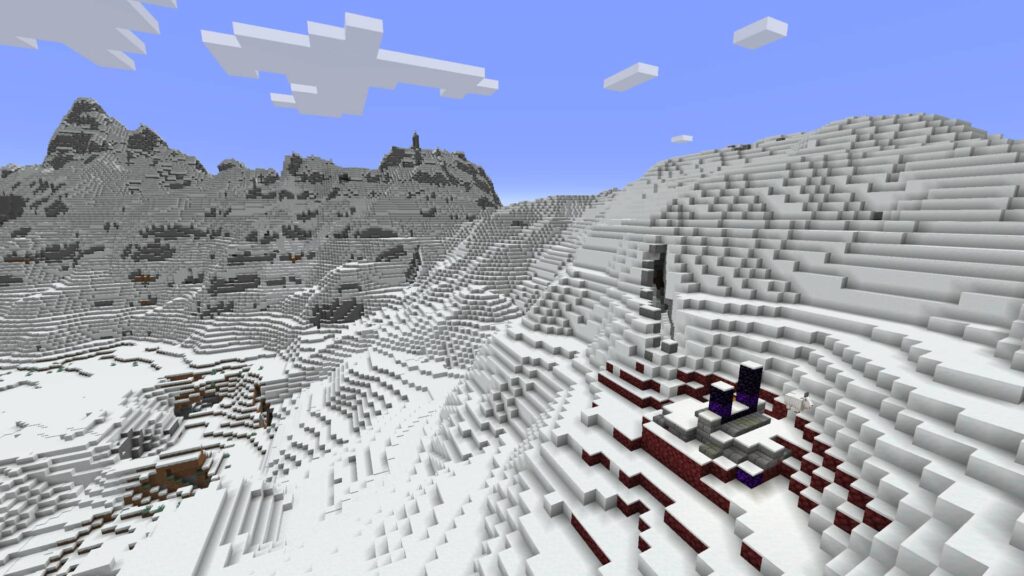 Биом «Заснеженные склоны» Minecraft 1.18 «Пещеры и скалы: Часть 2»