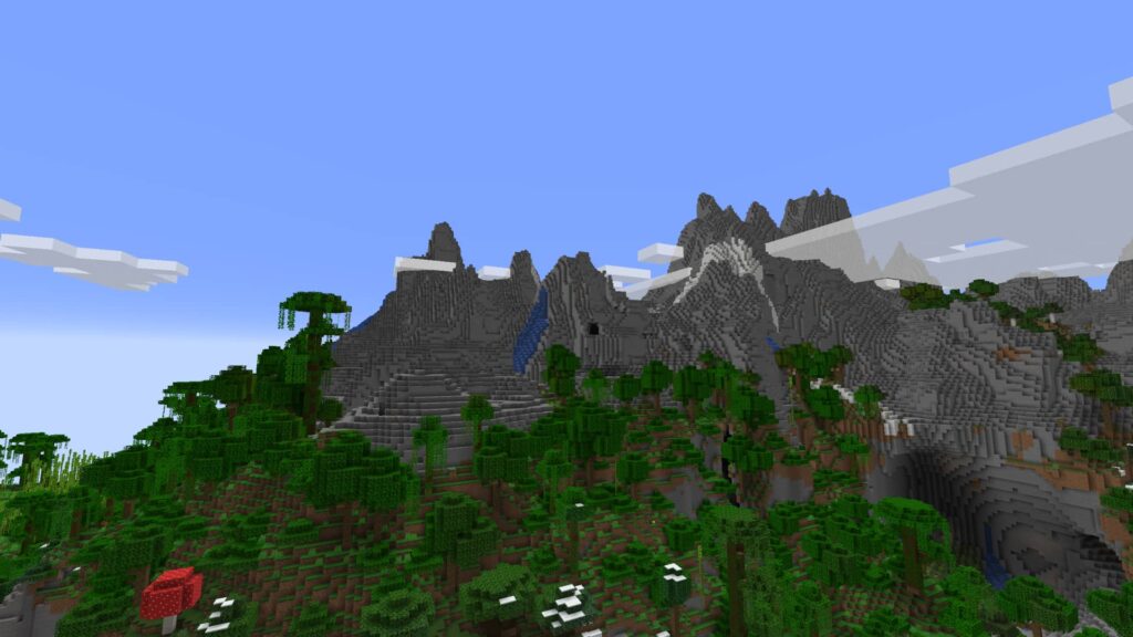 Биом «Каменистые вершины» Minecraft 1.18 «Пещеры и скалы: Часть 2»