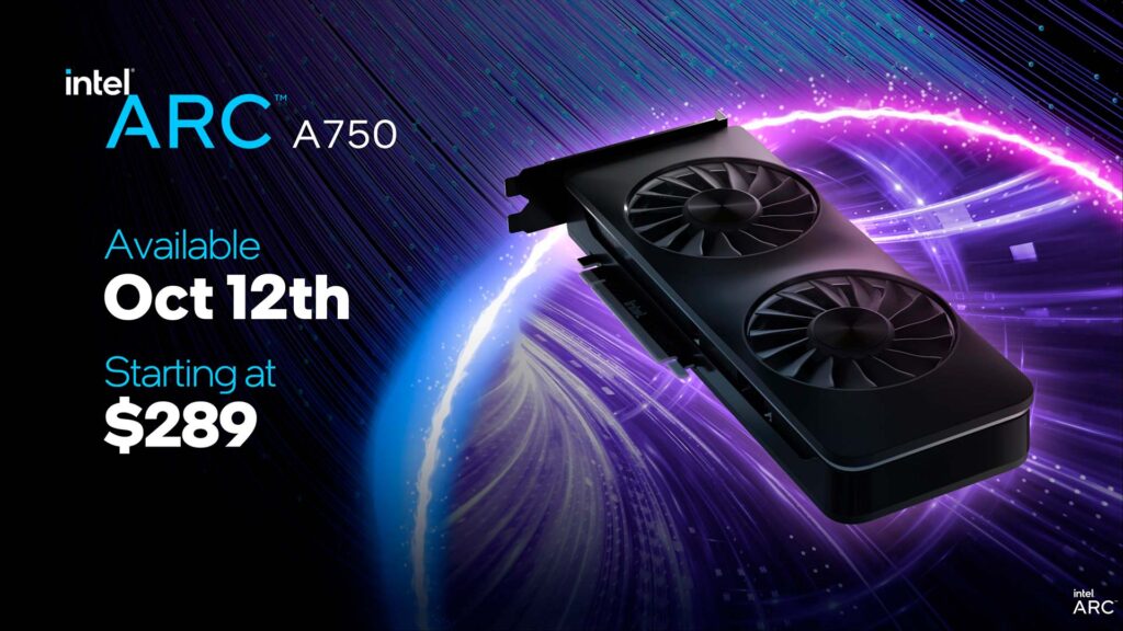 Intel представила видеокарты ARC A770 и A750: характеристики и цены