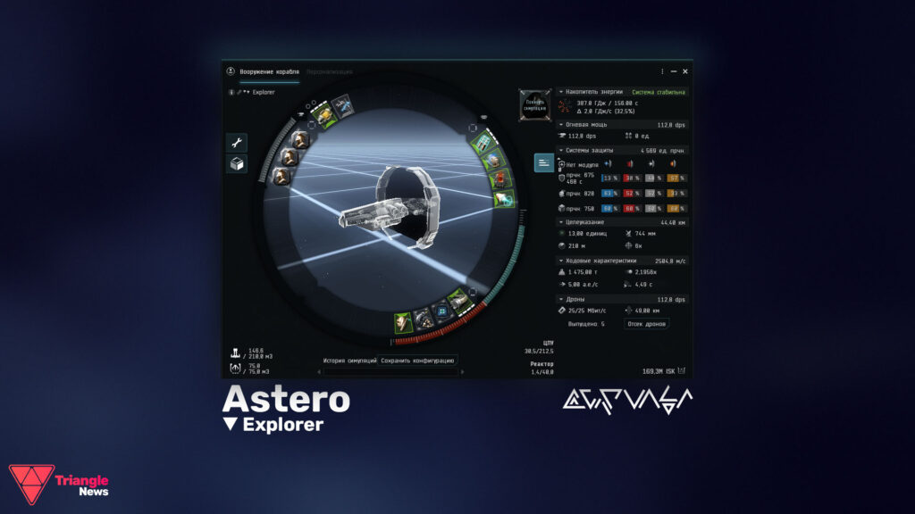 Фит для Astero | Фиты EVE Online для сканирования/исследования
